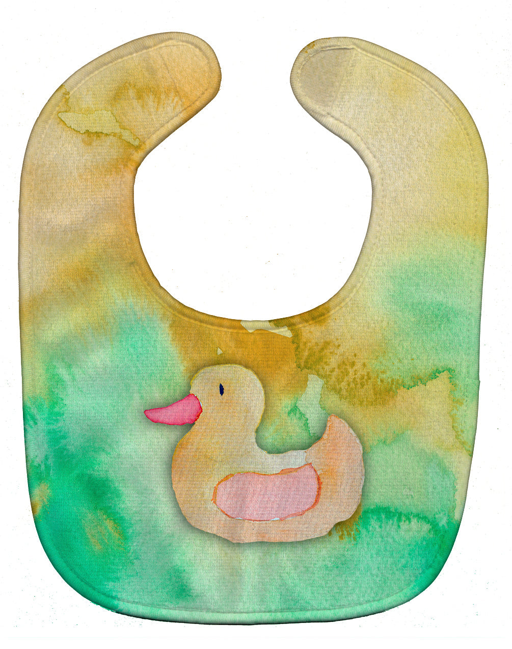Rubber Duckie Watercolor Baby Bib BB7351BIB