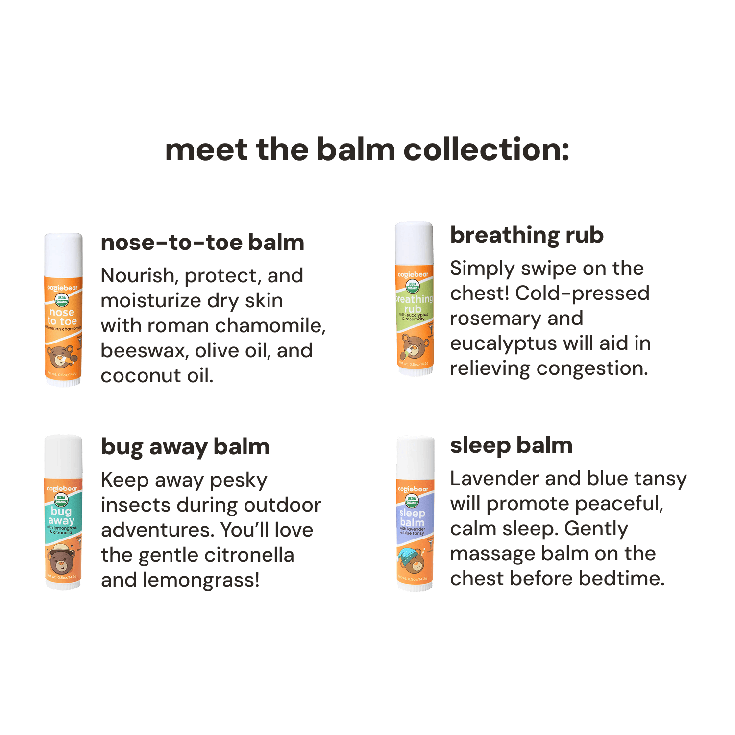 four pack balm collection