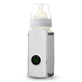 Portable Bottle Warmer, On-the-Go Baby Milk Warmer, USB Rechargeable, 6 Heating Levels