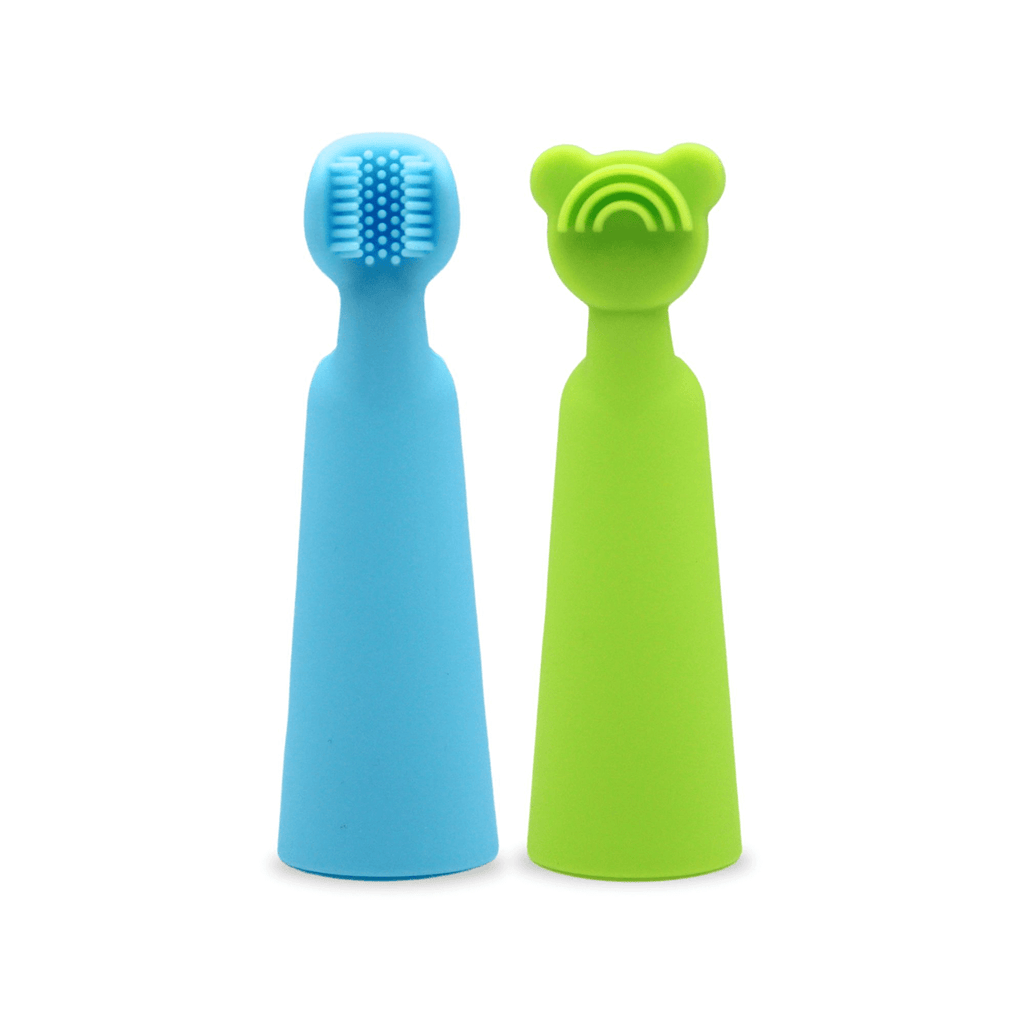 baby finger brush and tongue scraper