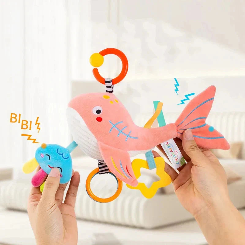 Soft Infant Crib Stroller Mobile Hanging Rattle Toy